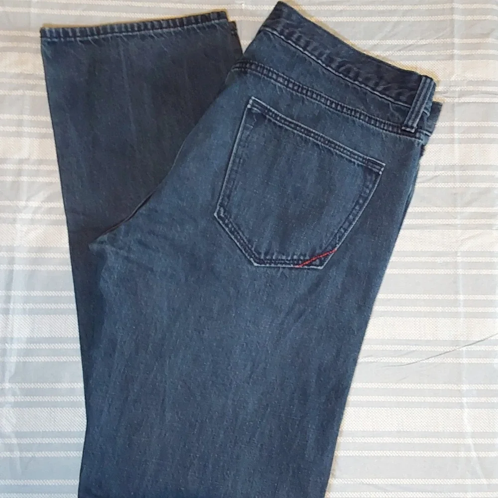 Banana Republic Men's Jeans 33x32 Straight Fit Med Wash‎ Denim Vintage Aesthetic